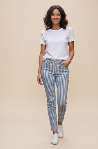 LEVI'S JEANS AZUL RAYAS BLC (524) MUJER 115070208