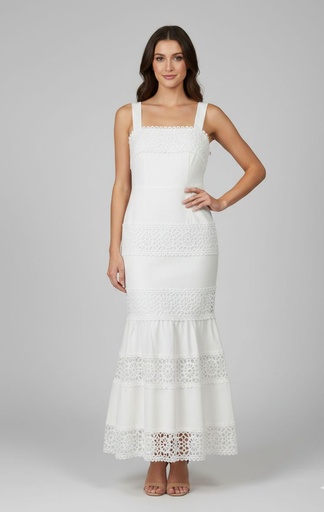 ADALIA VESTIDO BLANCO BLONDA 10269