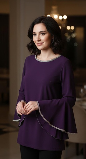 BLUSA MORADO BRILLANTE 93013311F