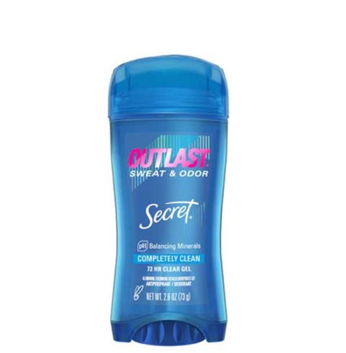 [037000808220] SECRET DESOD.GEL COMPLETELY CLEAN 73g