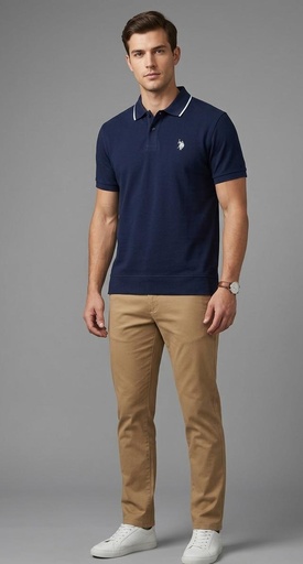 POLO CAMISETA C/P AZUL MARINO 11P017967A